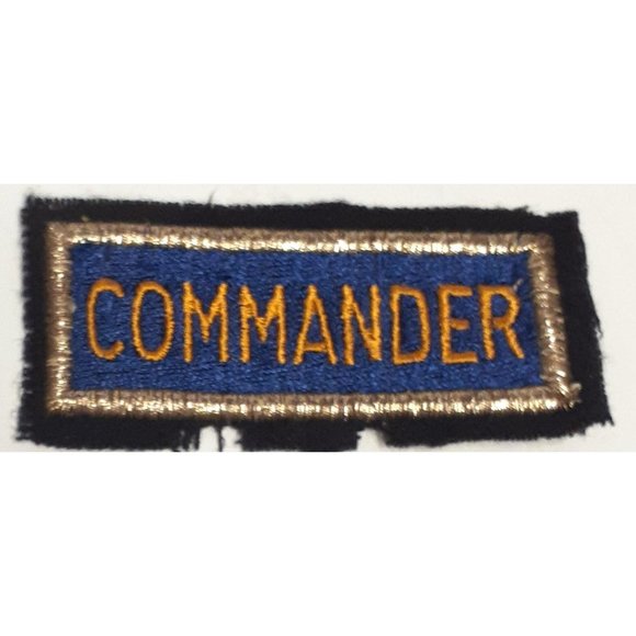Other - Commander Blue Black Gold Tape Uniform Branch Tab